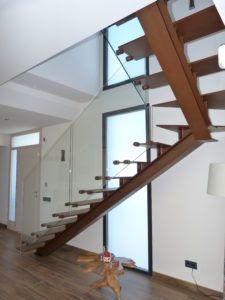 Escalera de hierro en Mallorca